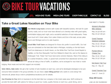 Tablet Screenshot of biketourvacations.com